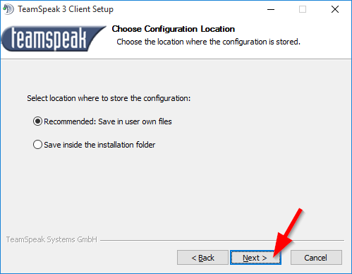TeamSpeak Yükleme Adımı 5